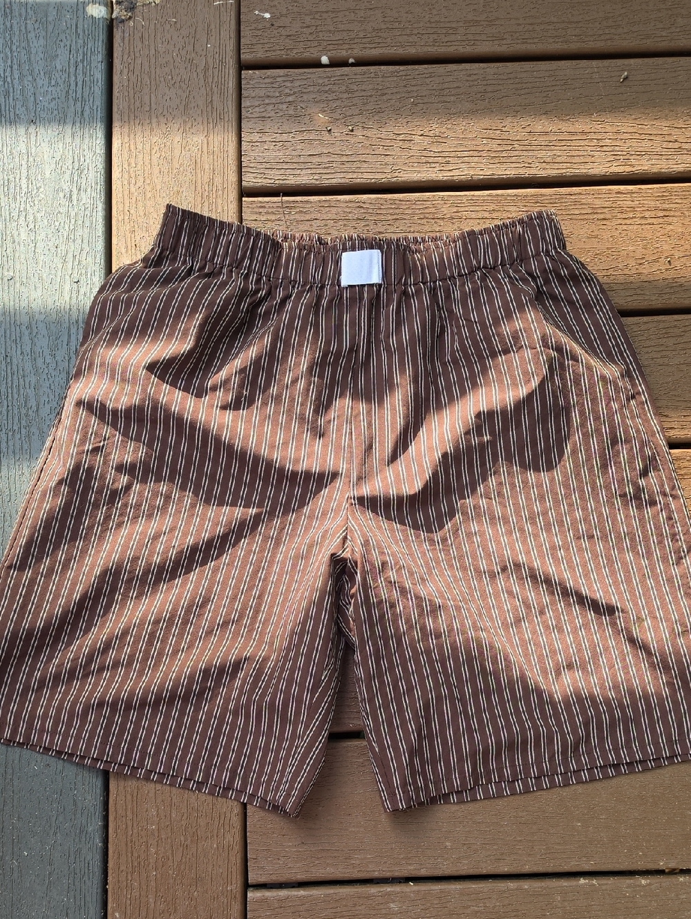 Pinstripe Boxer Jorts - Picture 2 of 4